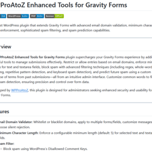 Gravity Forms Enhanced Tools