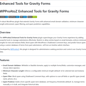Gravity Forms Enhanced Tools