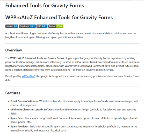 Gravity Forms Enhanced Tools